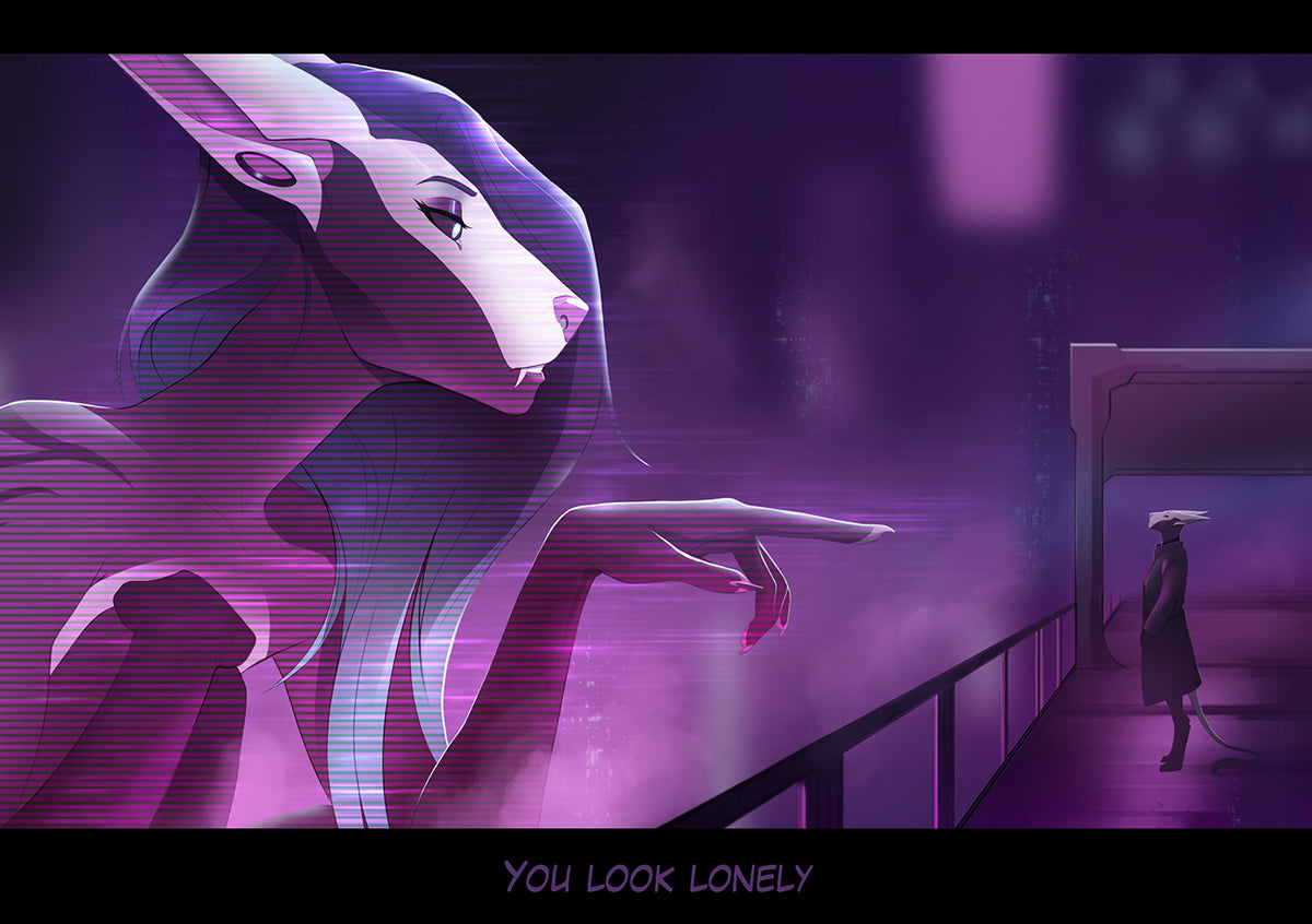 You look lonely Print (DinA5)